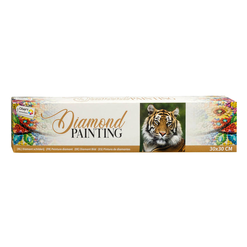 Diamond Painting - Tijger, 30x30cm
