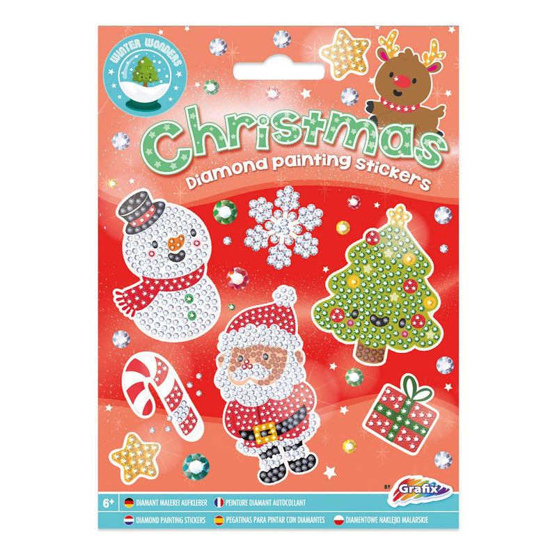 XMAS Diamond Painting Stickers, 12st.
