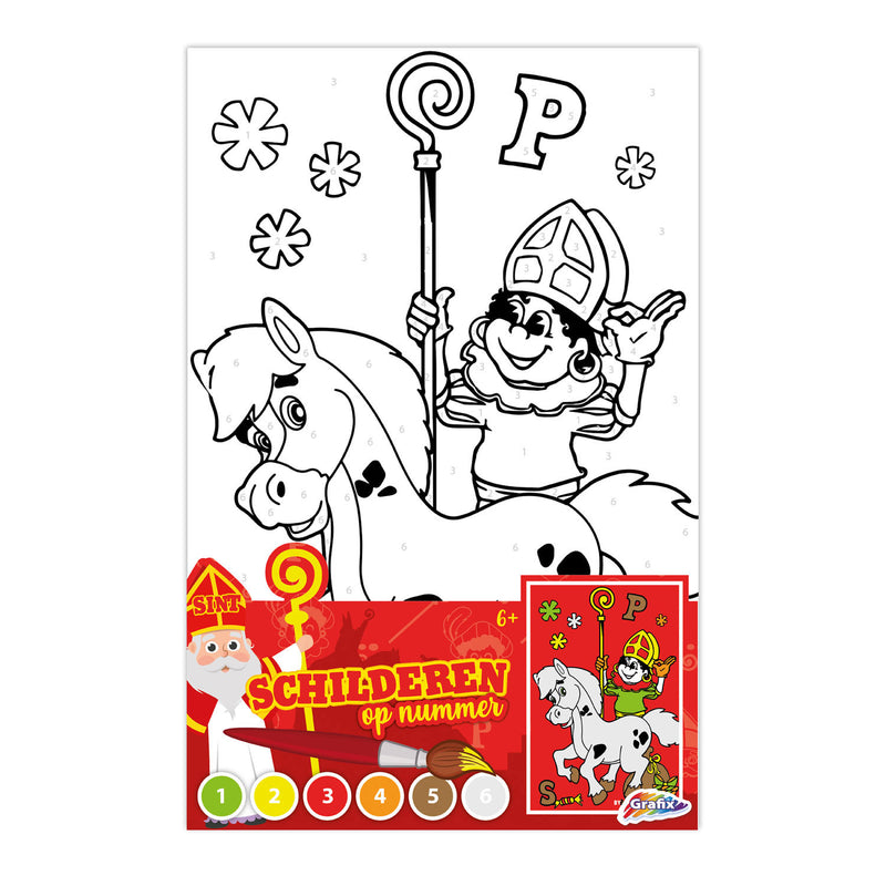 Schilderen op Nummer Sinterklaas