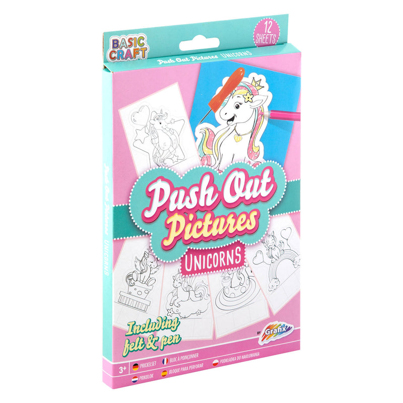 Basic Craft PushOut Pictures Eenhoorn