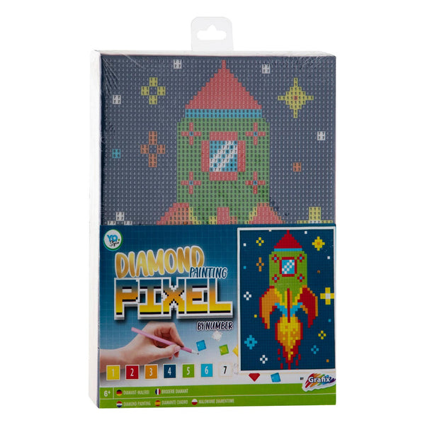 Pixel op Nummer Canvas - Eenhoorn