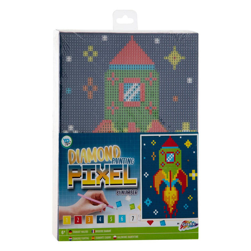 Pixel op Nummer Canvas - Eenhoorn