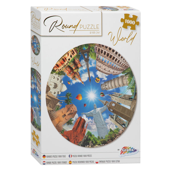 Ronde Legpuzzel Rond de Wereld, 1000st.