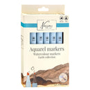 Nassau Aquarel Marker Set Dual Tip, 6st. - Aarde Kleuren