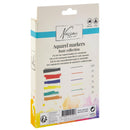 Nassau Aquarel Marker Set Dual Tip, 6st. - Basis Kleuren