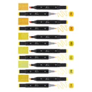 Nassau Dual Tip Markers Geel, 6st.