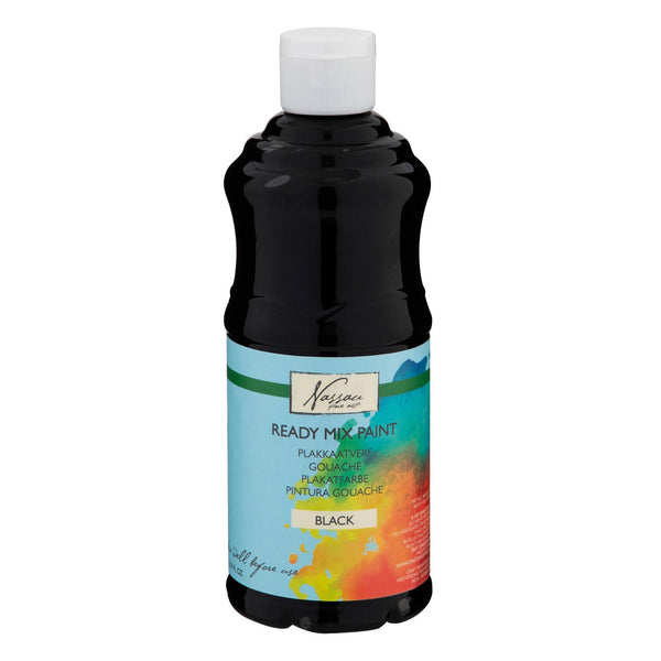 Nassau Plakkaatverf, 500ml - Zwart