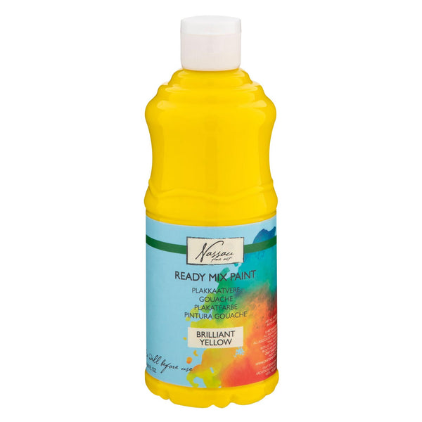 Nassau Plakkaatverf, 500ml - Briljant Geel