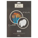 Nassau Acryl Penselen- en Paletset, 14dlg.