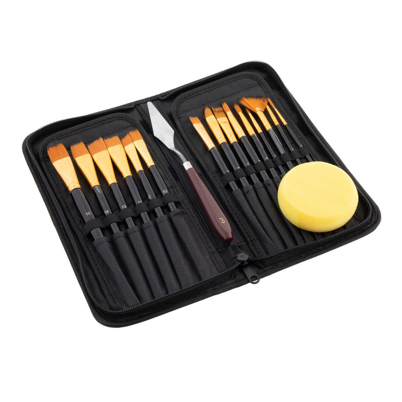 Nassau Penselen Schildersset in Etui, 18dlg.