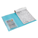 Kleurboek met 8 Fineliners - Blauw