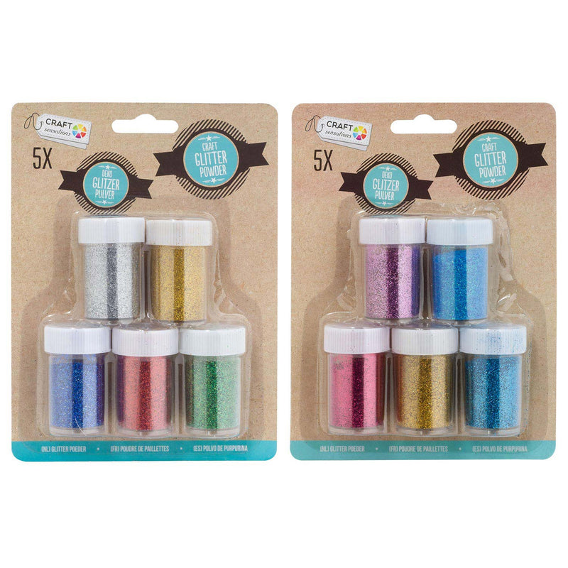 Glitter Poeder, 5st.