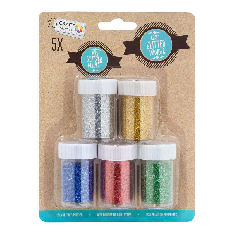 Glitter Poeder, 5st.