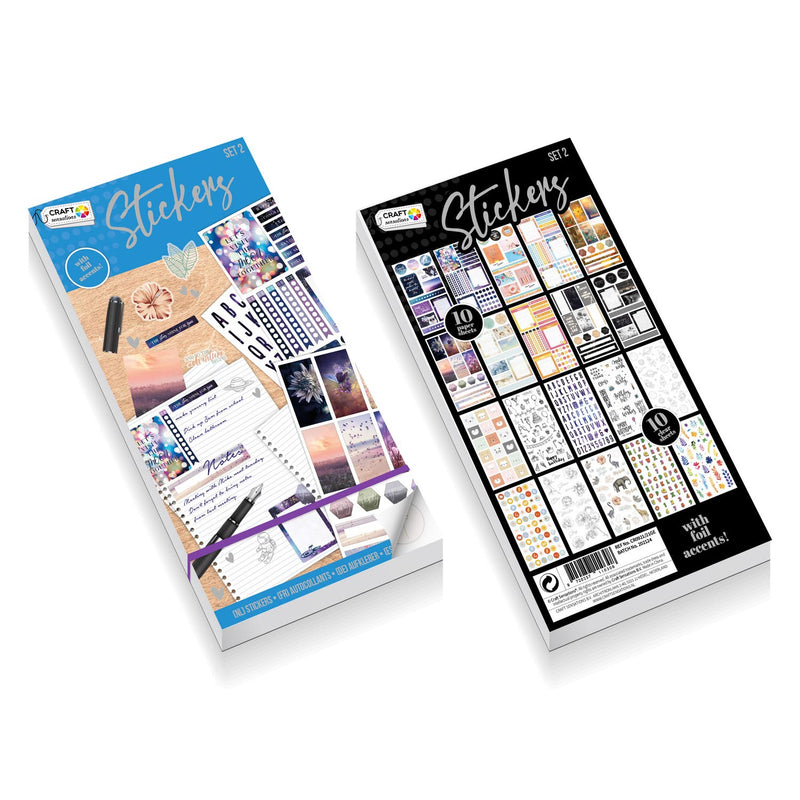 Stickerboek met Folie, 20 vellen