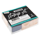 Houten Stempelset - Alfabet, 27dlg.