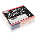 Houten Stempelset - Cijfers & Symbolen, 27dlg.