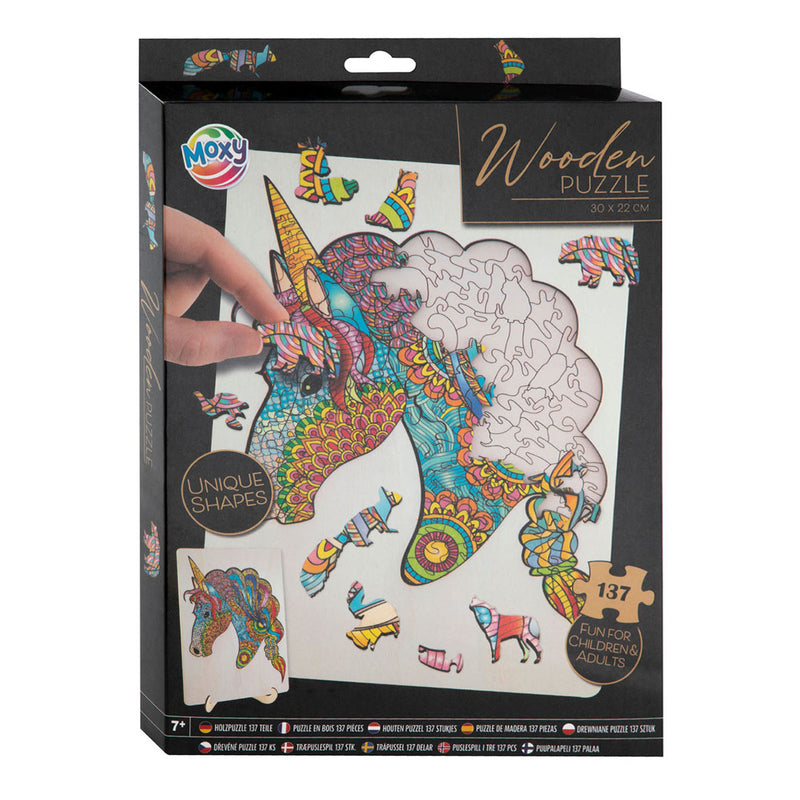 Moxy Houten Puzzel Eenhoorn 137 Stukjes