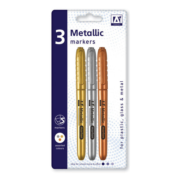 Metallic Markers, 3st.