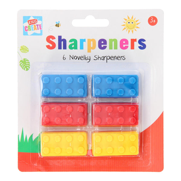 Puntenslijper Bouwblokjes, 6st.