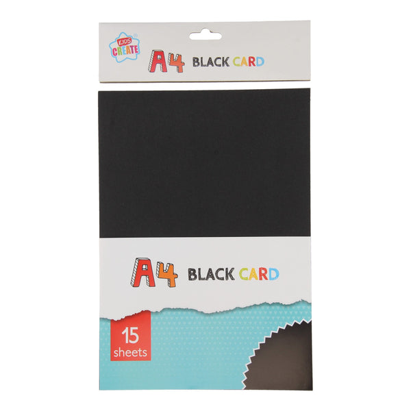 Hobbykarton A4 Zwart, 15 vellen
