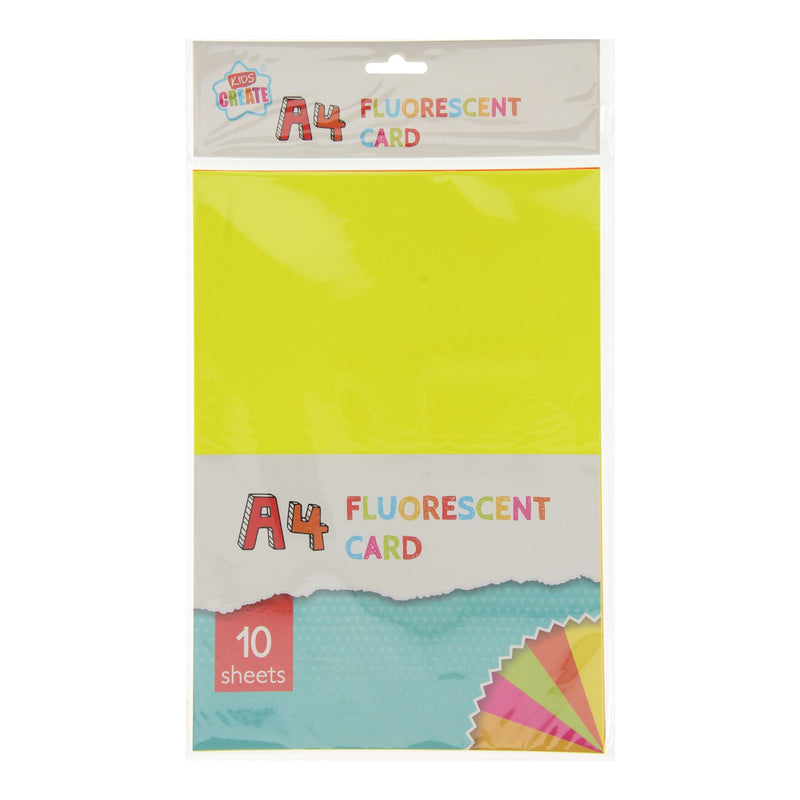 Hobbykarton A4 Fluor, 10 vellen
