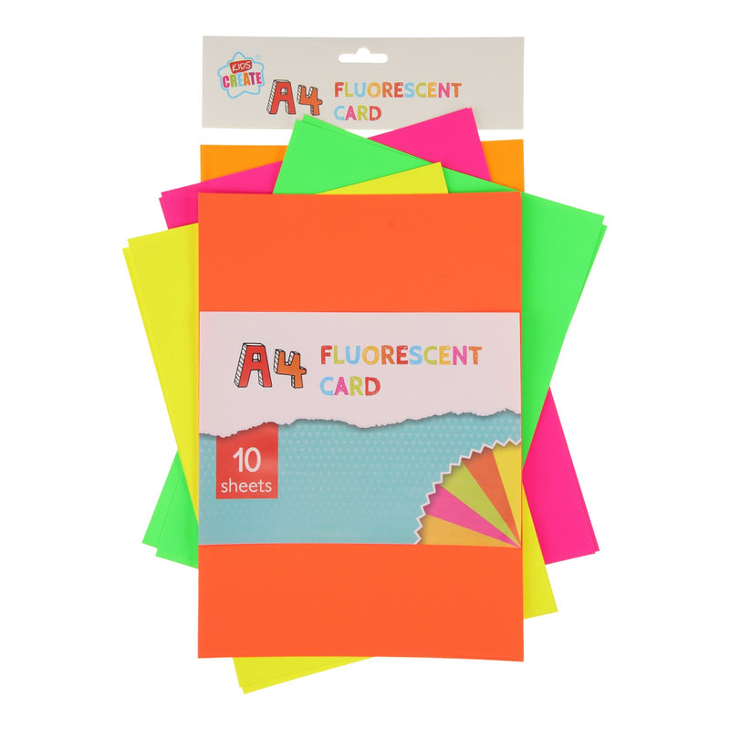 Hobbykarton A4 Fluor, 10 vellen