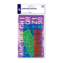 Sjablonenset Letters & Cijfers, 4st.