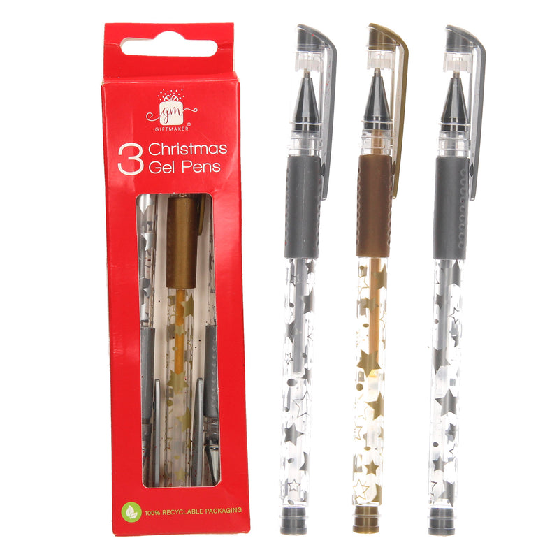 Gelpennen Zilver/Goud, 3st.