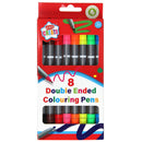 Markeerpennen Dubbelzijdig, 8st.