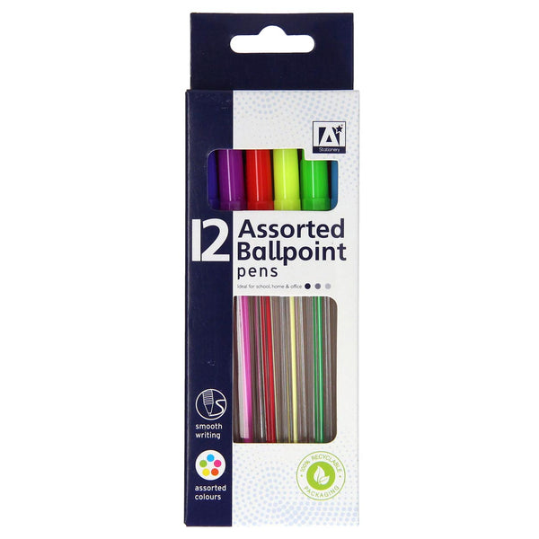 Balpennen Kleur, 12st.