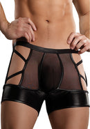 Criss Cross Butt Short - Black - S/M