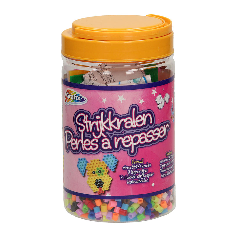 Strijkkralen in Ton, 5500st.