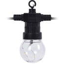 Lichtsnoer 10 Lampen - 30 LED's  - warm wit - diameter 5 cm - op batterijen - met timer