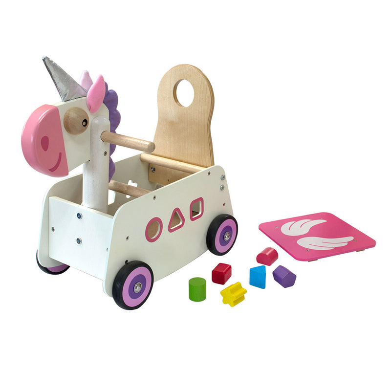I'm Toy Loop- en Duwwagen Eenhoorn