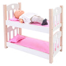 Poppen Stapelbed Roze/Wit