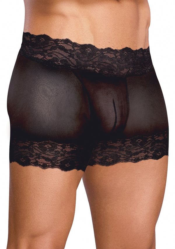 Split Back Short - Zwart