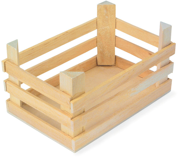 Small Foot - Houten Kratjes Groot 18x12x9,5cm, Set van 3