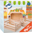 Small Foot - Houten Kratjes Groot 18x12x9,5cm, Set van 3