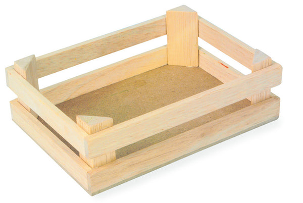 Small Foot - Houten Kratjes Klein 10x8x5,5cm, Set van 3