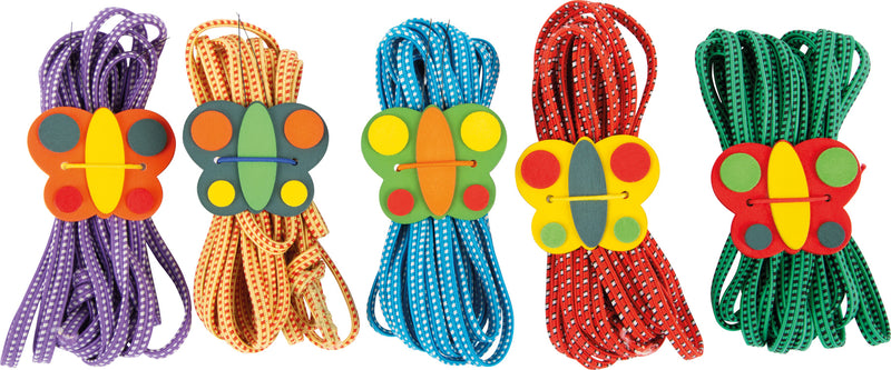 Small Foot - Springelastiek Vlinder Kleur, Set van 5