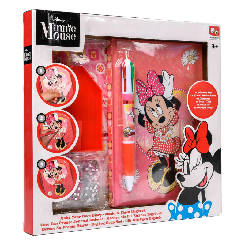 Minnie Mouse Dagboek Ontwerpset met Strass Steentjes