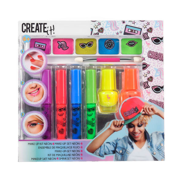 Create It! Make-up Set, 7dlg - Neon & Glitter
