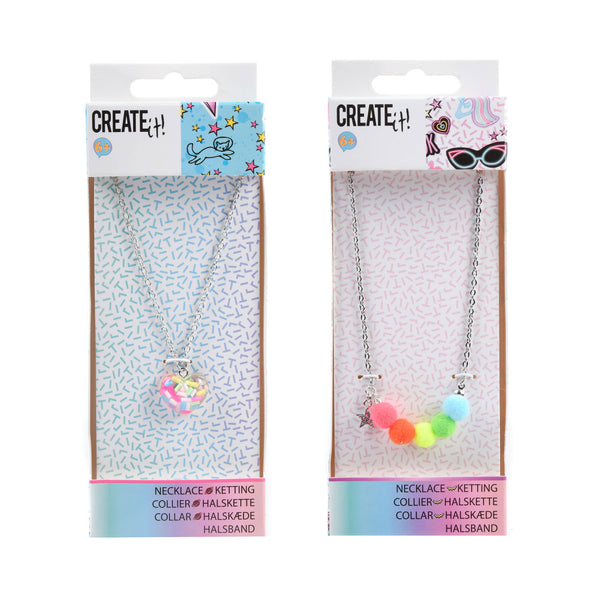 Create It! Ketting Pompons of Confetti Hartje