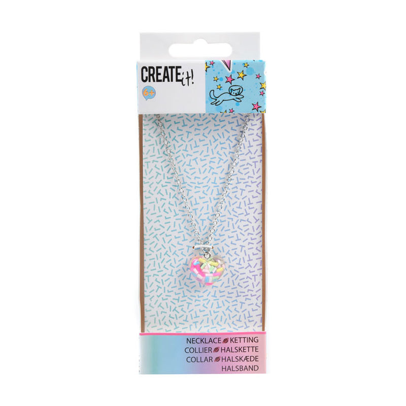 Create It! Ketting Pompons of Confetti Hartje