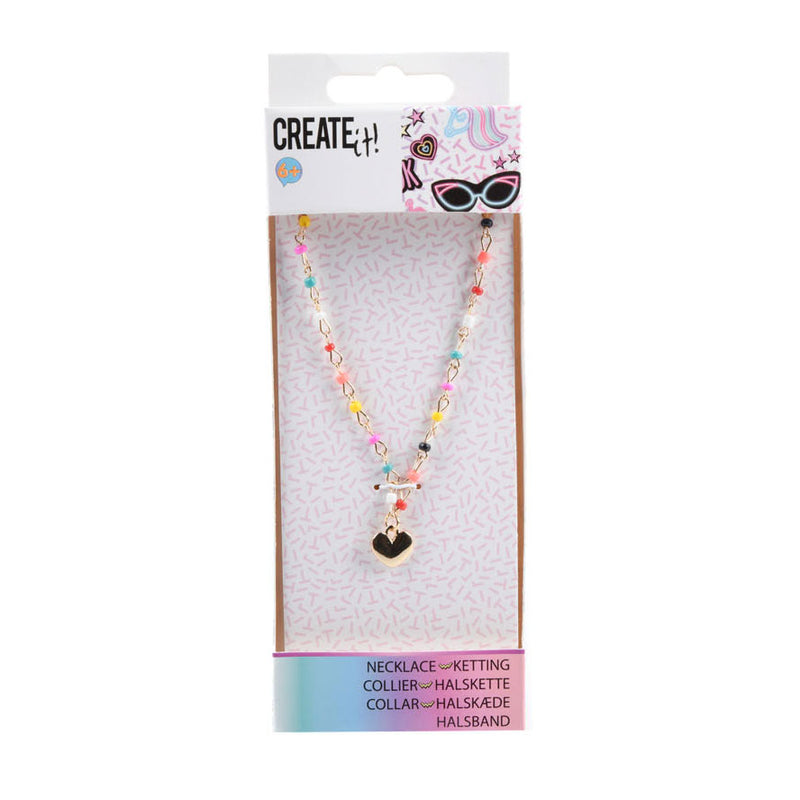 Create It! Ketting Multi Kralen + Goud Galaxy