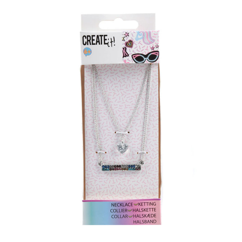 Create It! Ketting 3-Laags Diamant