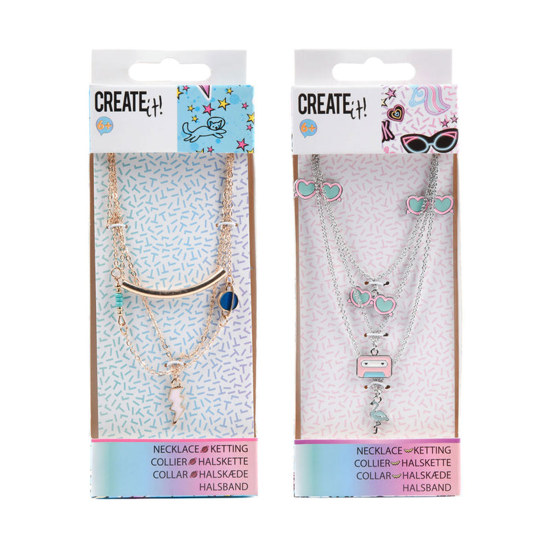 Create it! Ketting 3-Laags Bedeltjes