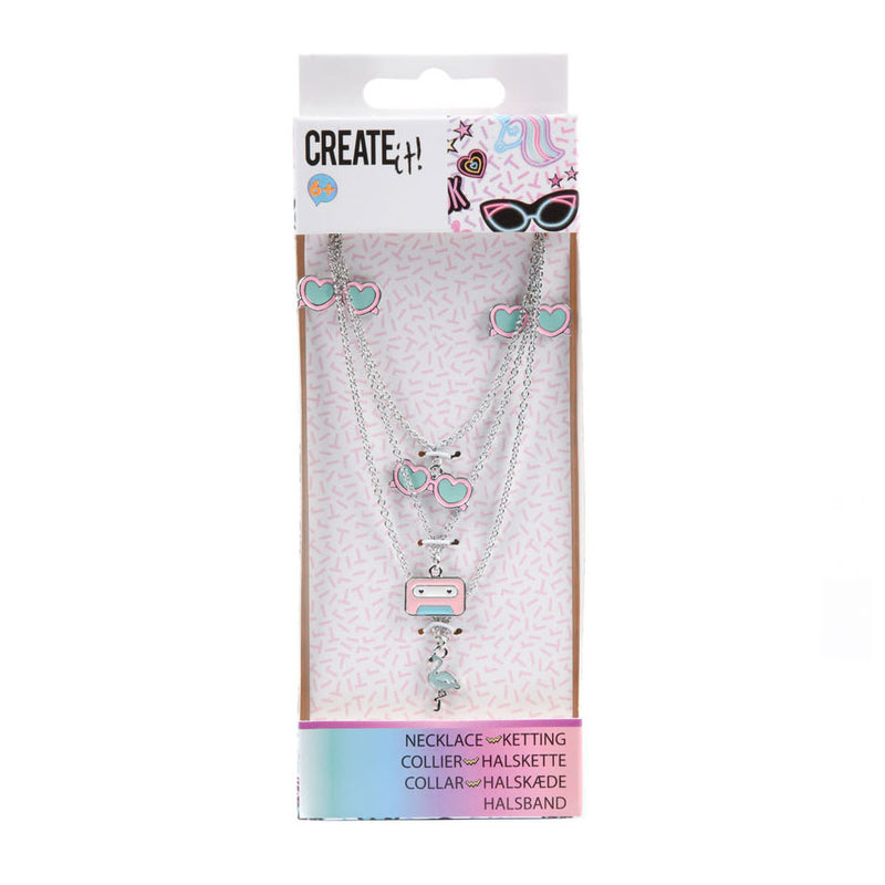 Create it! Ketting 3-Laags Bedeltjes