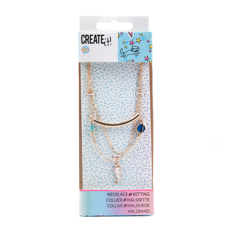 Create it! Ketting 3-Laags Bedeltjes