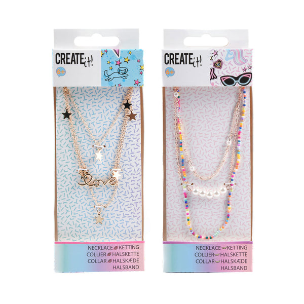 Create It! Ketting 3-Laags Kralen